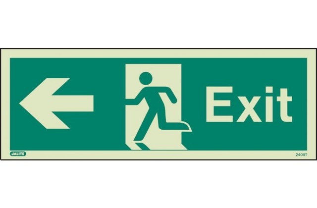 Photoluminescent Exit Sign