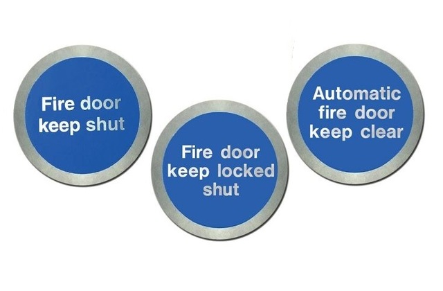 Metal Fire Door Disc Sign